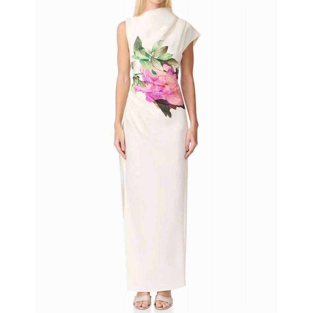 NEW ELLIATT azelie asymmetrical gown in ivory